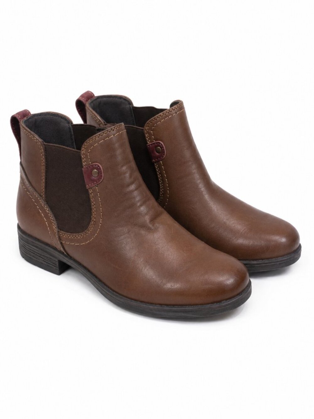 Romika Chelsea Ankle Boots Brown Leather Comfort EU 38 Womens